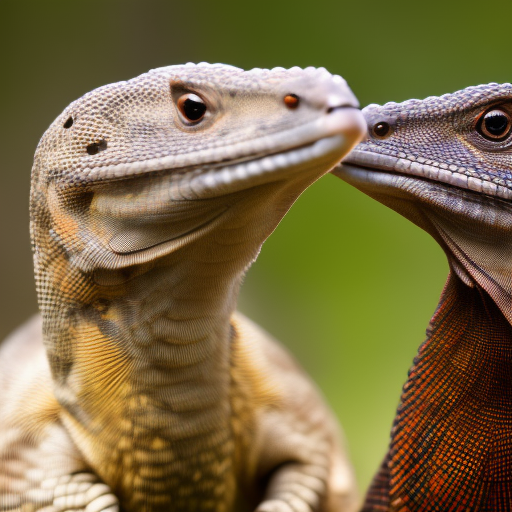 darrylmason chickengoanna lizard hybrid, mixed together, two heads