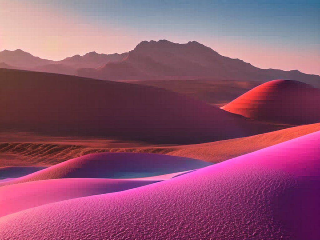 everythinggravy: wide-angle landscape, abstract desert-mountains and ...