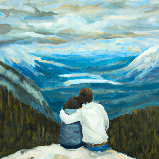 Paintings Of Couples Hugging