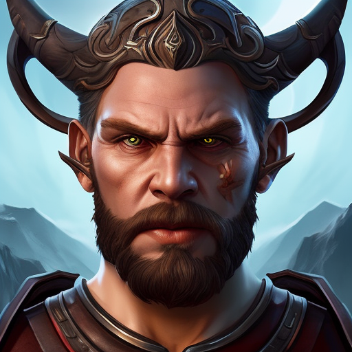 Angry Viking Face