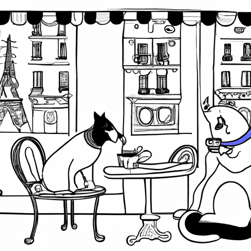 a cat in paris dog
