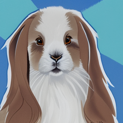 lawrencetlewis: An illustration of the most beautiful lop-eared bunny  rabbit in the world. She's friendly, with kind eyes, and loves people.