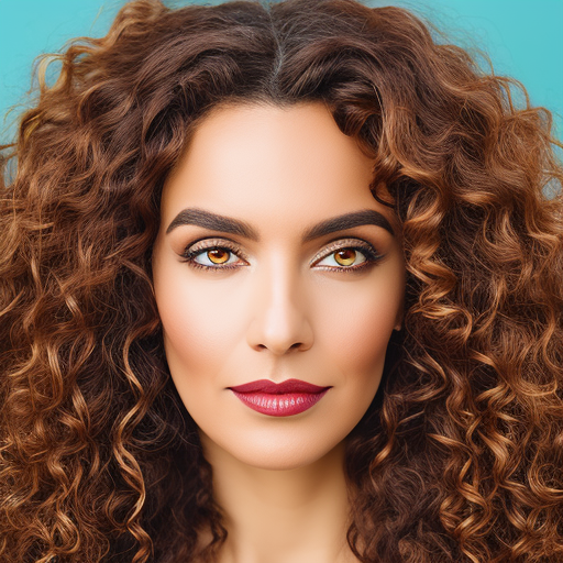 dappercod220 A beautiful 40yearold woman with brown curly hair