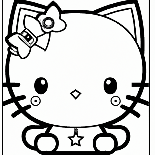 Hello Kitty Beach Coloring Pages