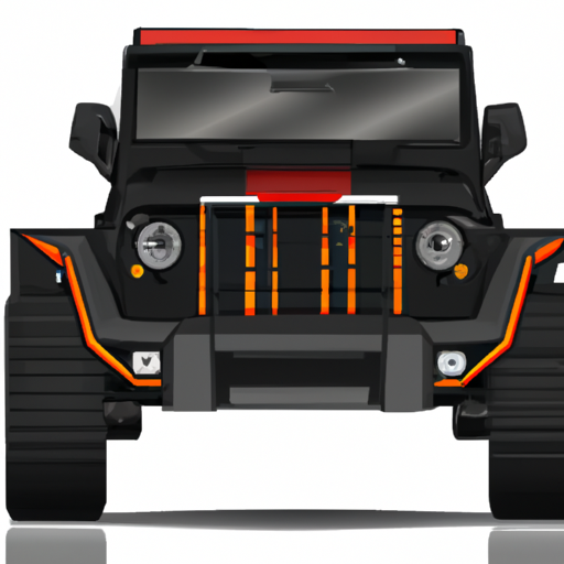 bluehealer: 5 door mahindra Thar,black color, hyper realistic