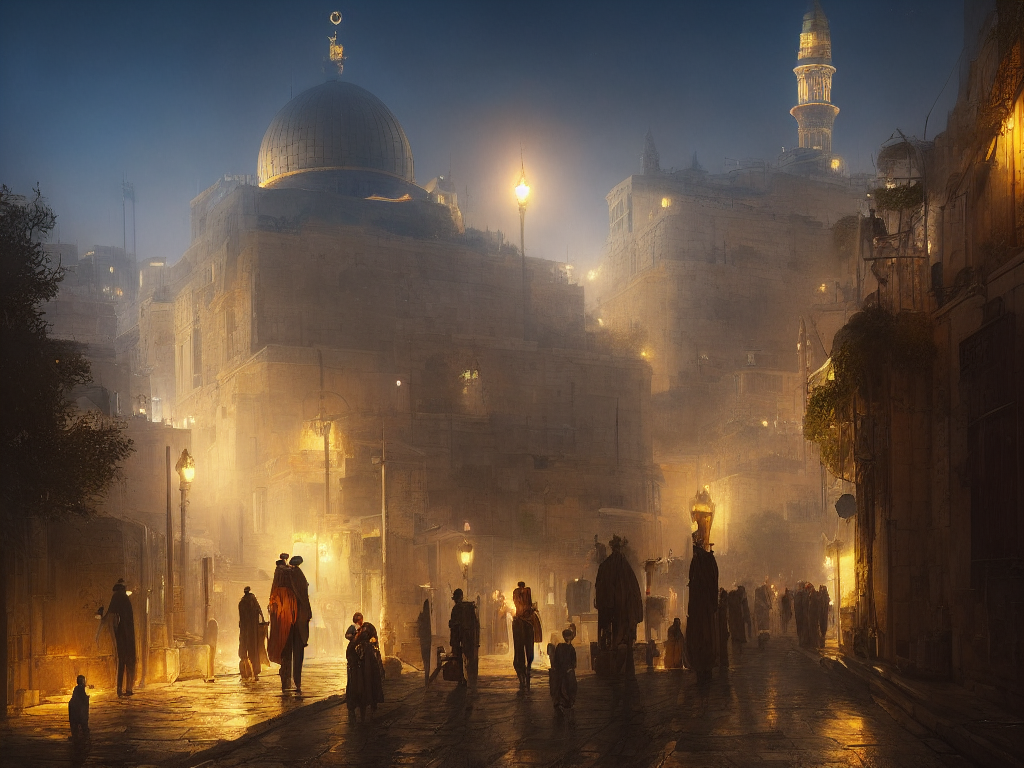osamaradi: Jerusalem at night
