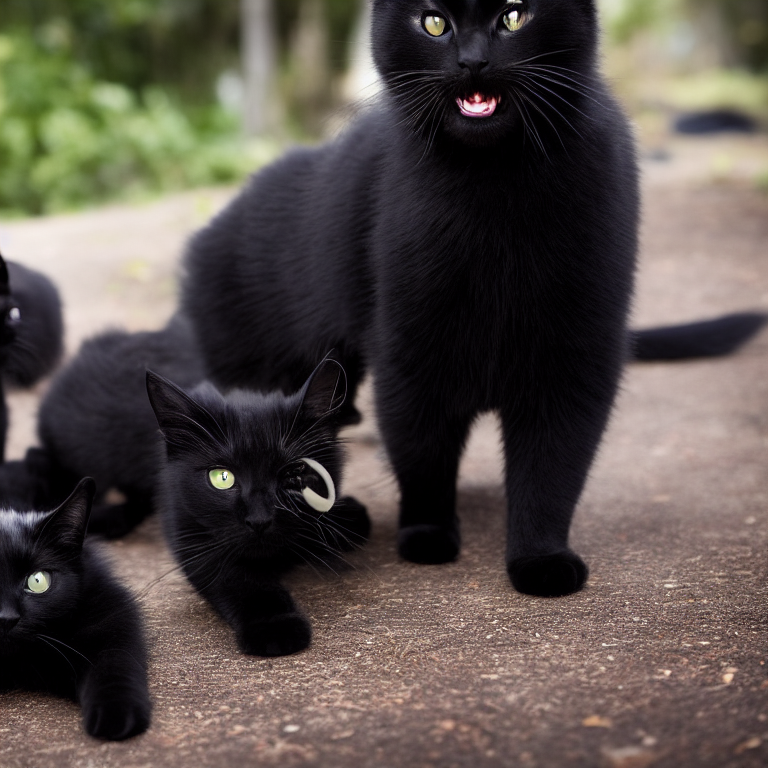 Scaredy Cat  Black Madre