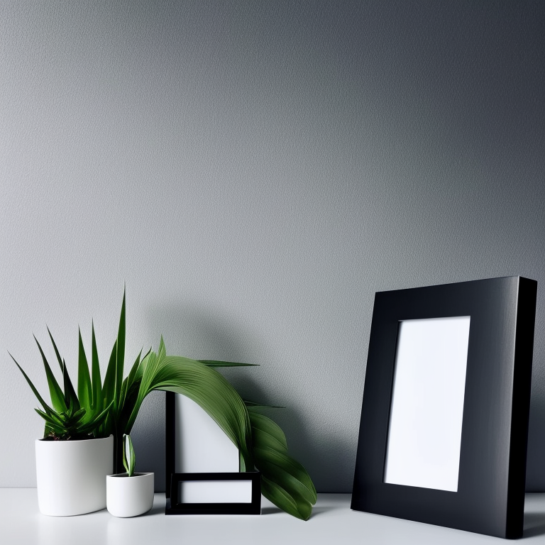 aaronhutsell: Empty picture with black thin frame leaning against a ...