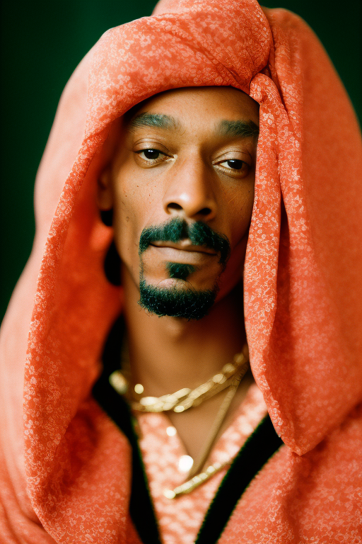 Analog style, Close-up, Portrait, snoop dog, Beautiful composition