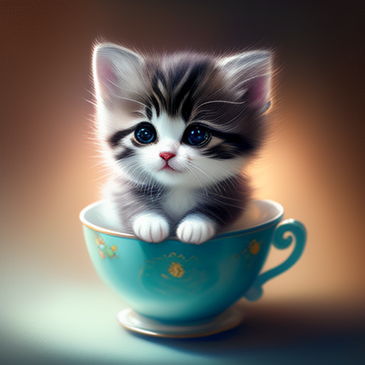 Kitten in online a teacup