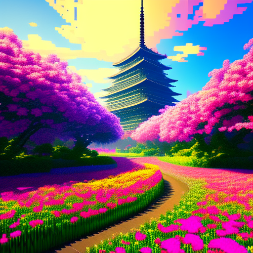 addison pixel art tokyo. 3d pixel art 4k wallpaper. incredible pixel