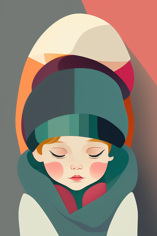 addison A child Curling Up Under a Warm Blanket