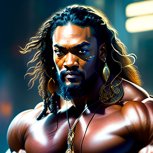 mealy-eel700: A bodybuilder who resembles Anthony Mackie and Jason Momoa