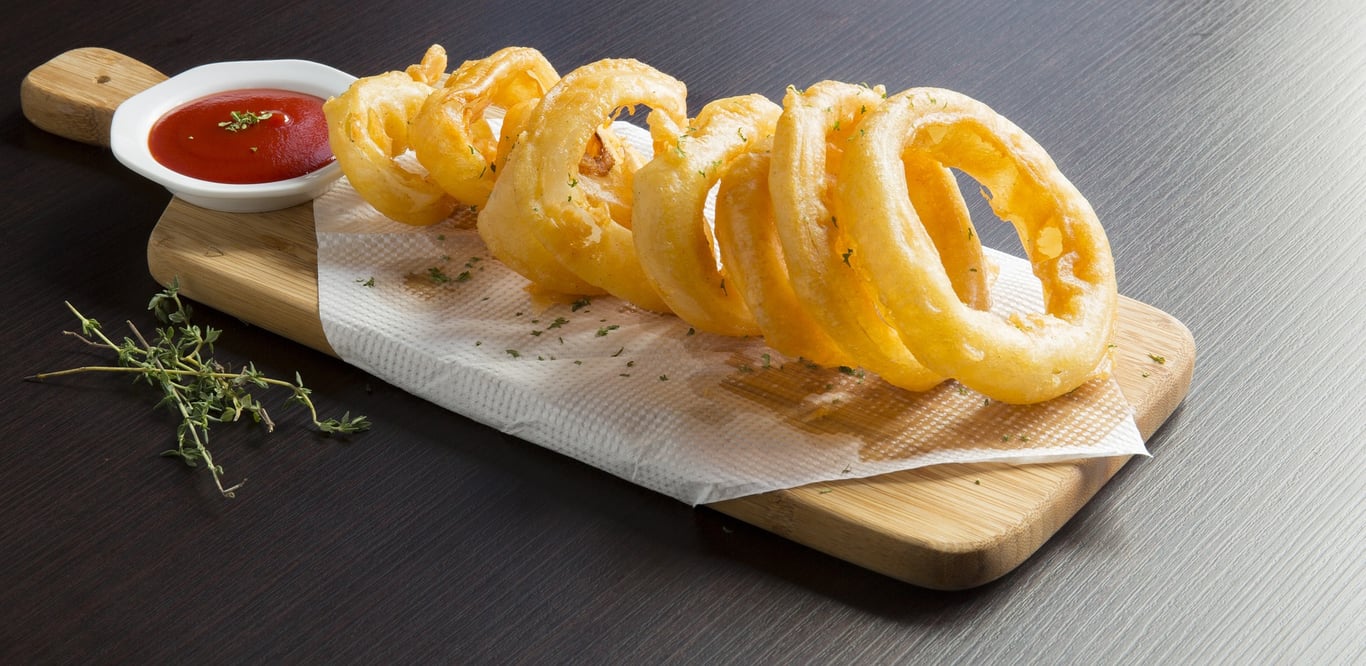 Homemade onion rings