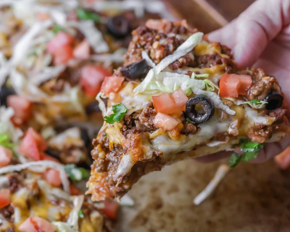 Taco Pizza Homemade