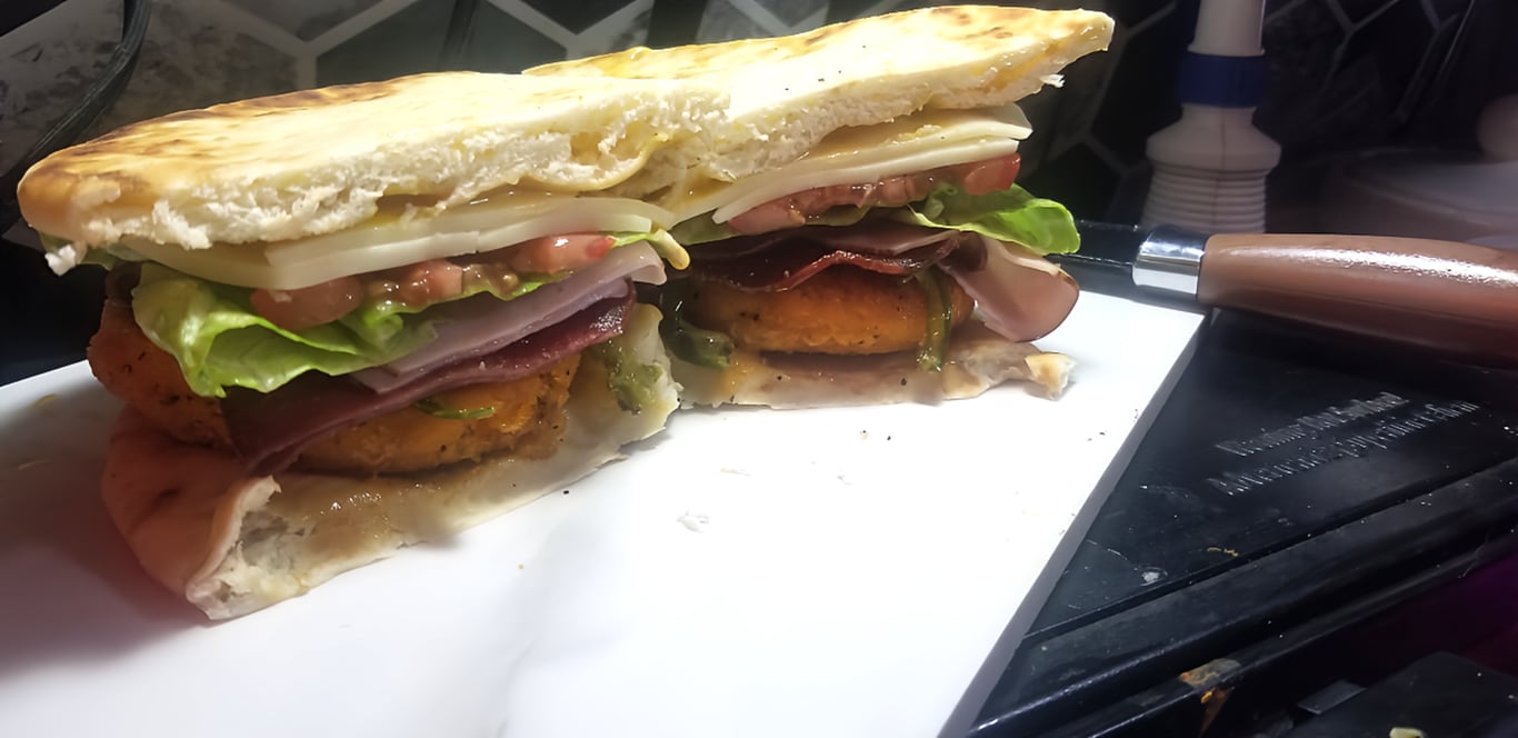 Tandoori Flatbread Chicken Sandwich