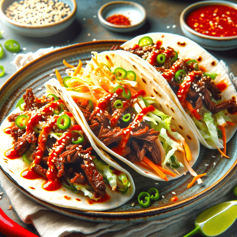 Spicy Korean Tacos