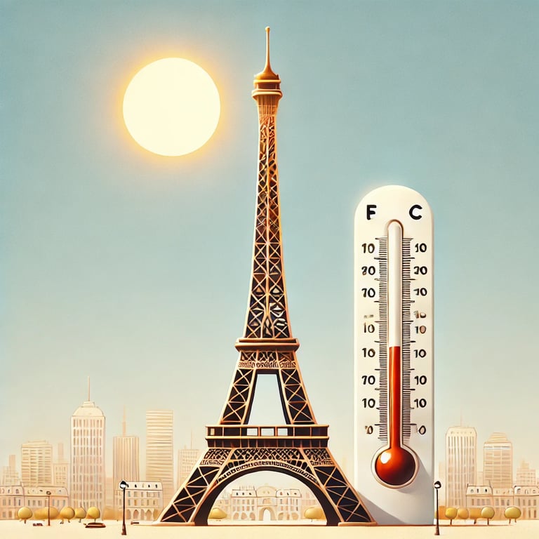 The Eiffel Tower Grows in Summer
