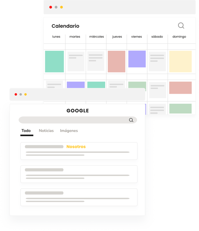 Calendario editorial y resultados en SERPs