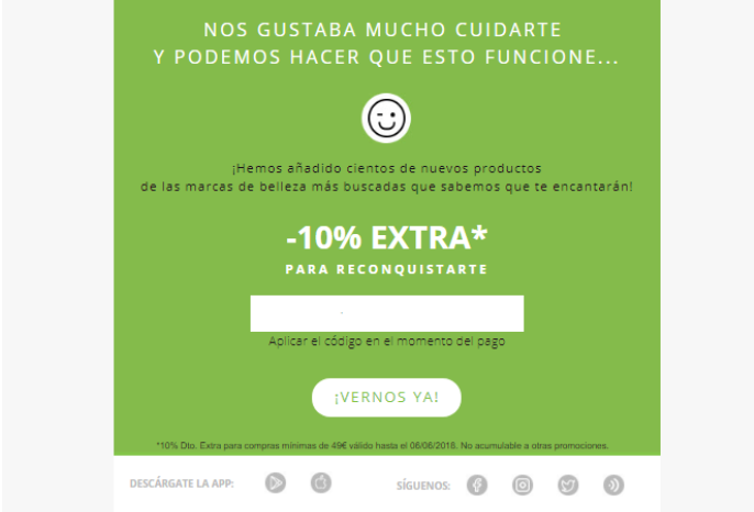 descuento para fidelizar clientes