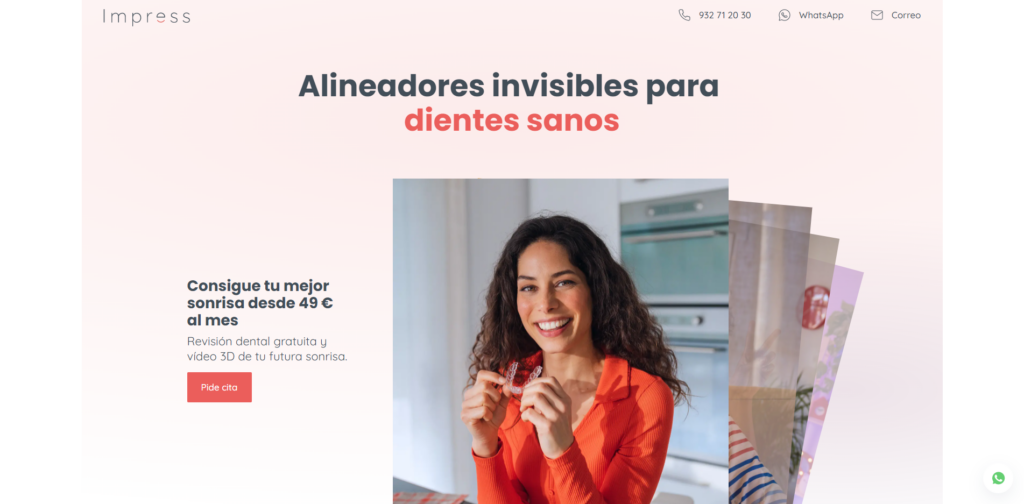 Image 6: Landing page Clinica Dental