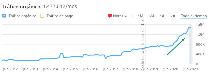 Caso de éxito SEO Brico Dêpot: aumento del 120% de tráfico orgánico en 3 meses