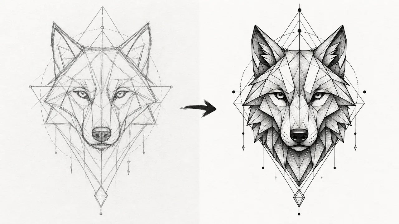 Convierte una idea vaga en un diseño de tatuaje terminado