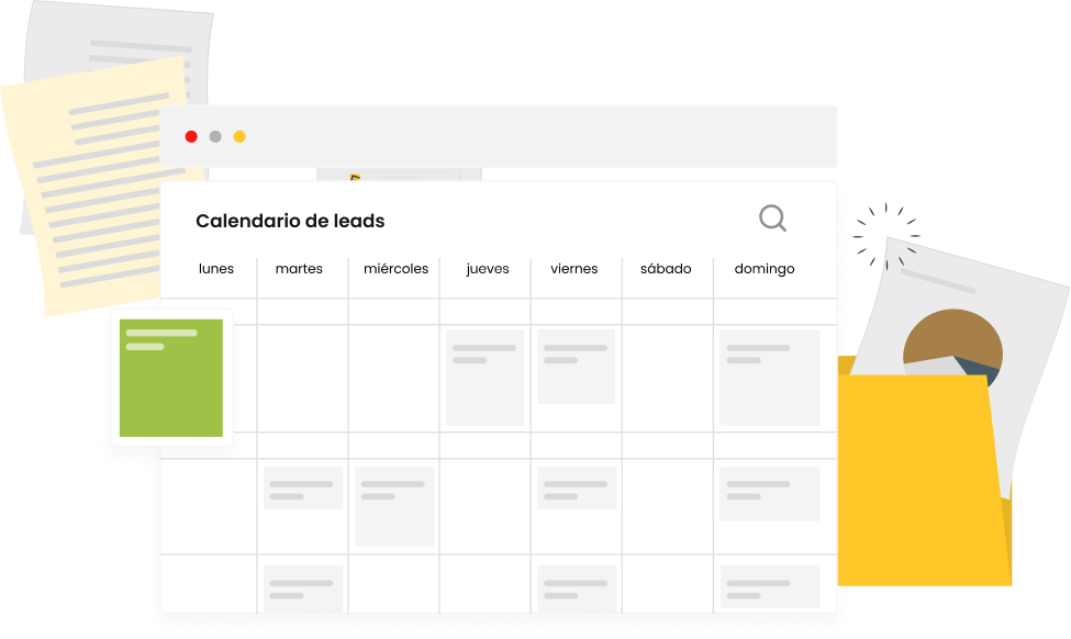 Calendario de leads y planificación