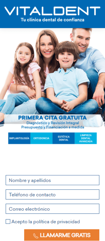 Image 8: Landing page Clinica Dental 3