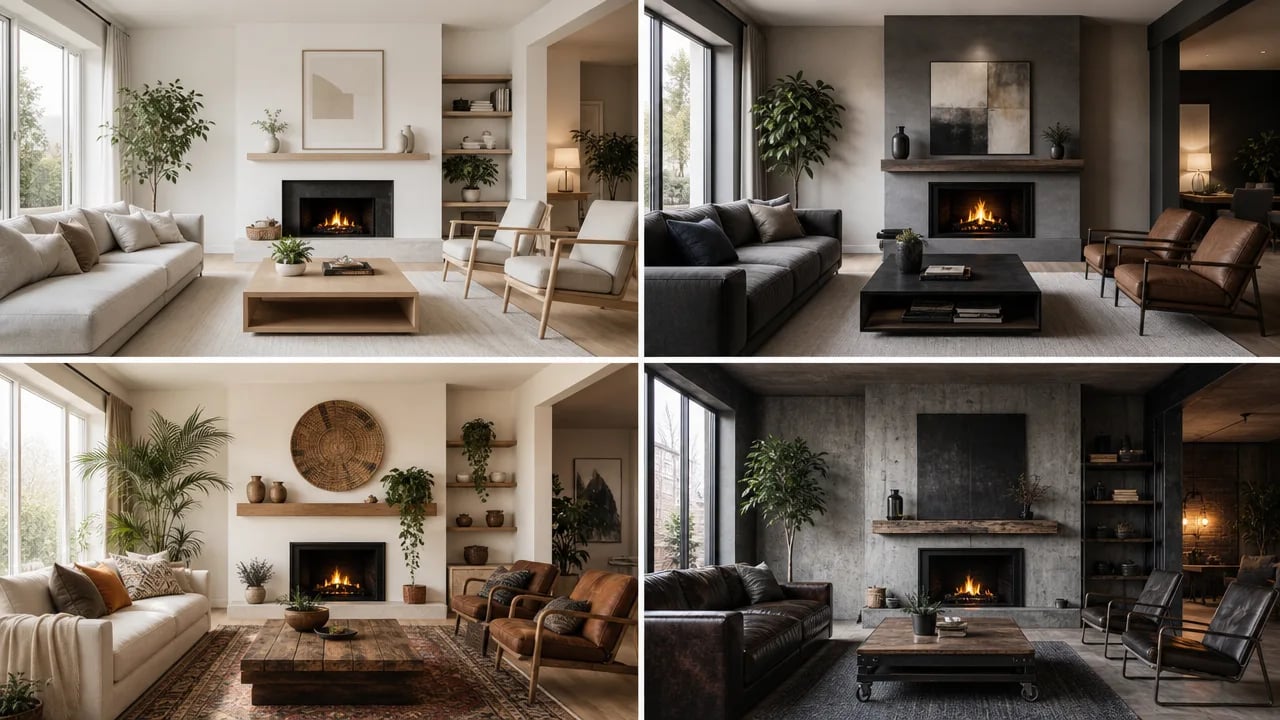 Compare your room across design styles