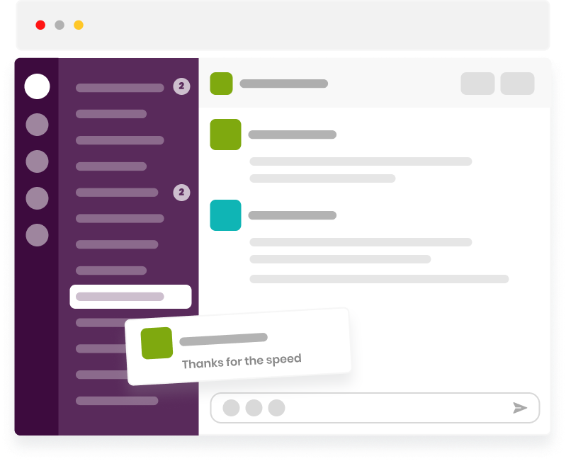 Team communication on Slack