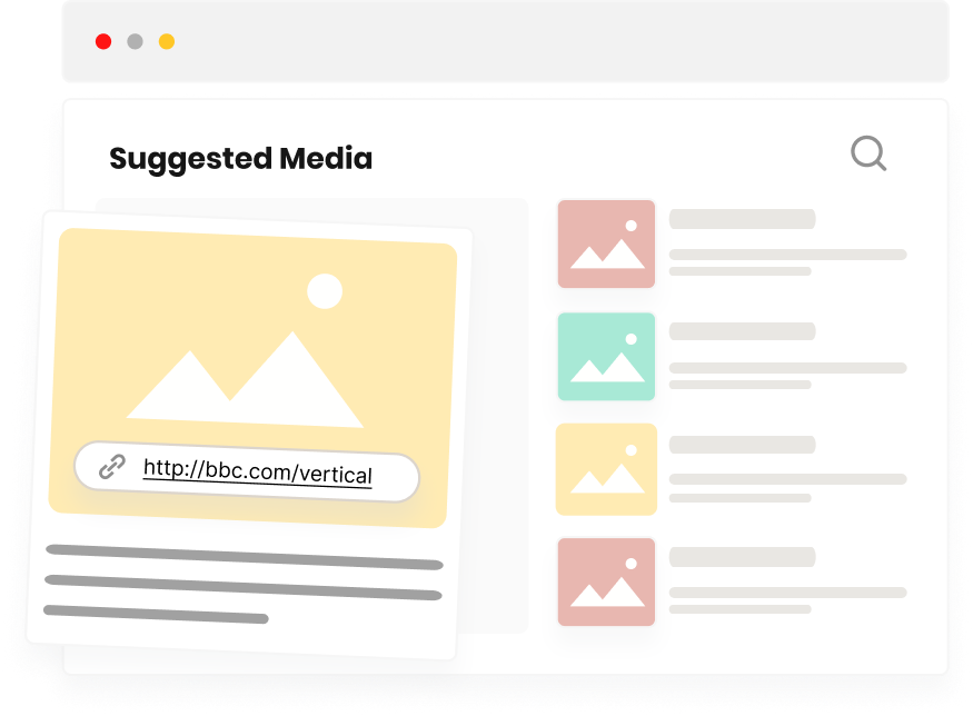 Suggested media outlets