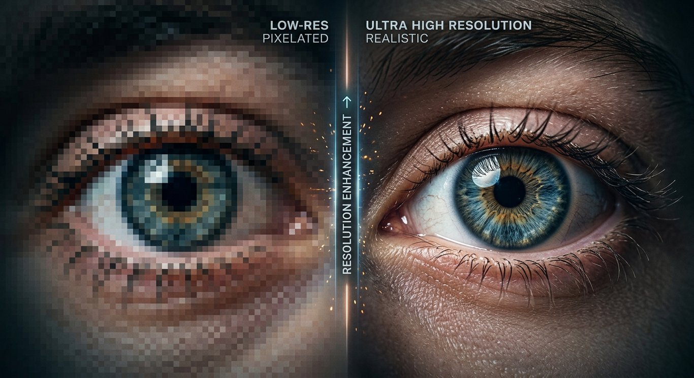 Enlarge images without the blur