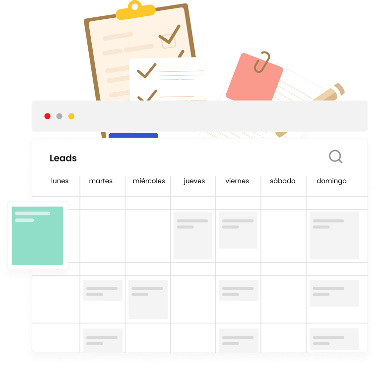 Calendario de leads y planificación