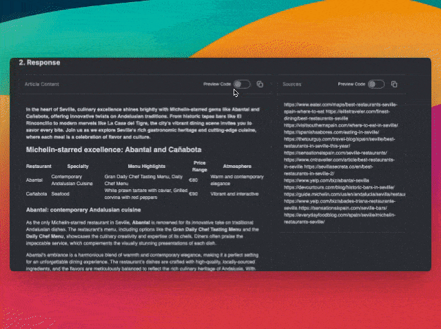 Enriched and formatted content demonstration