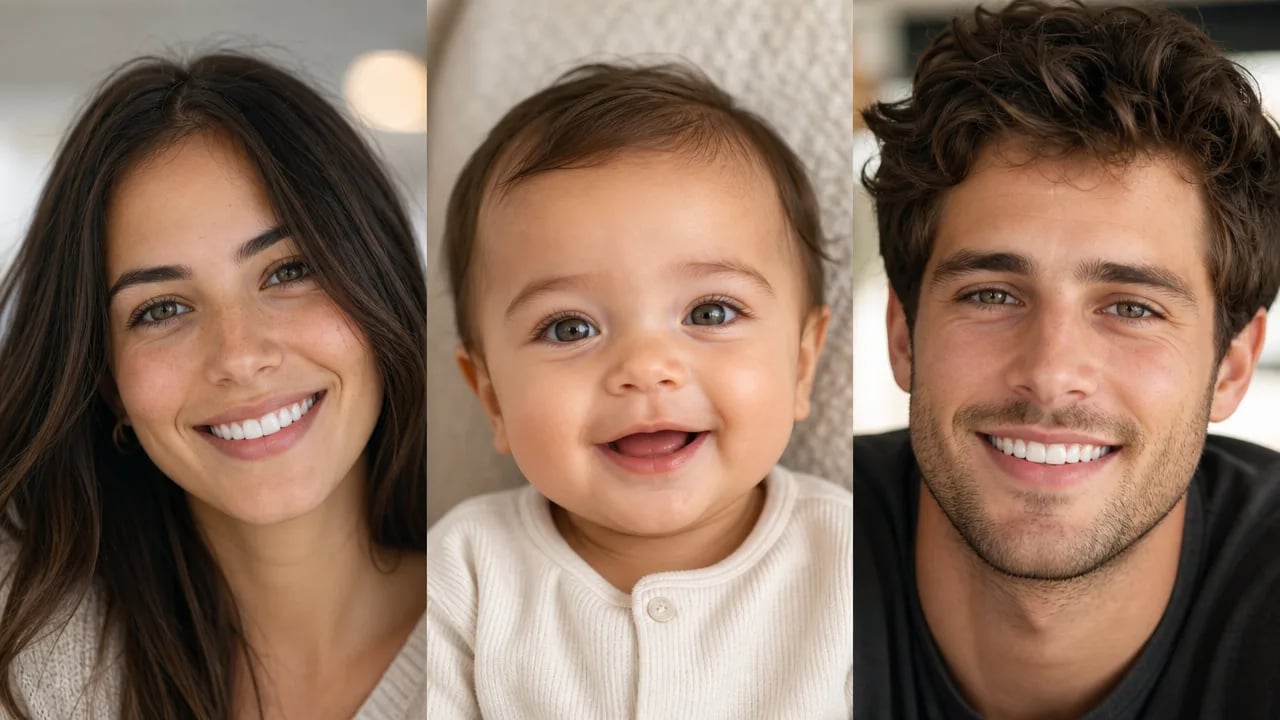 Blend two faces into an adorable prediction