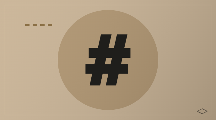 ¿Cuál es el origen del hashtag?