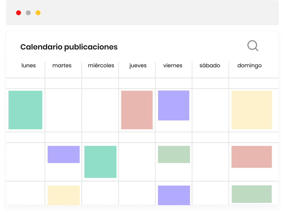 Calendario de publicaciones