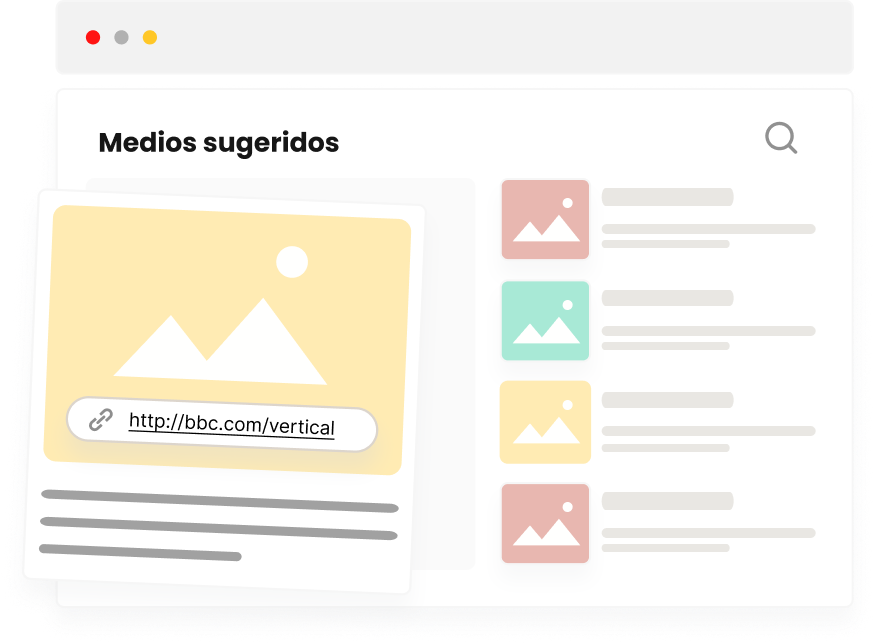 Medios sugeridos
