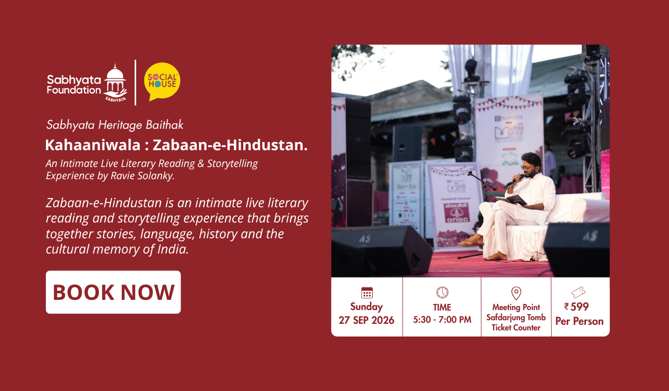 Kahaaniwala : Zabaan-e-Hindustan. An Intimate Live Literary Reading & Storytelling Experience by Ravie Solanky