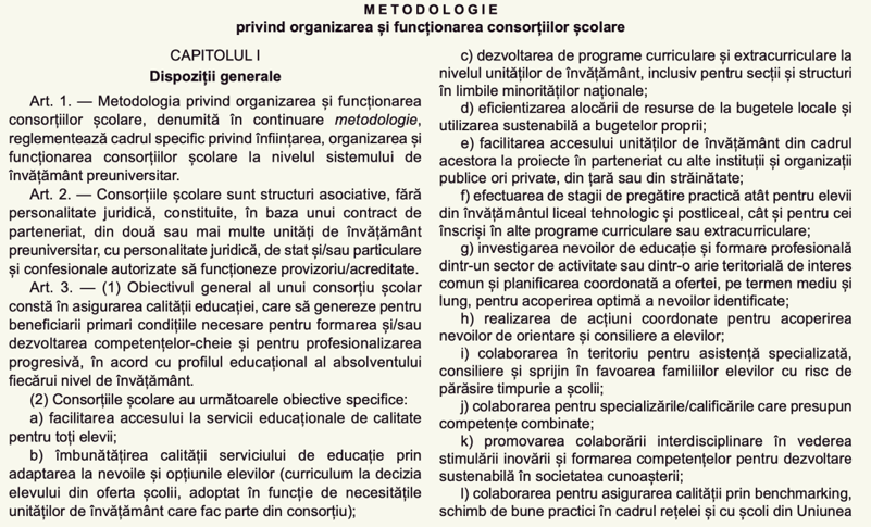 OFICIAL Școlile pot înființa consorții școlare timp de cel puțin 3 ani pentru ca elevii și profesorii să poată derula activități comune / Documente necesare