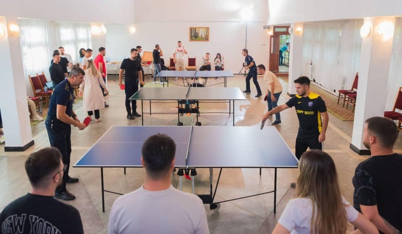 Competiție de tenis de masă pentru polițiștii de penitenciar, la Găești