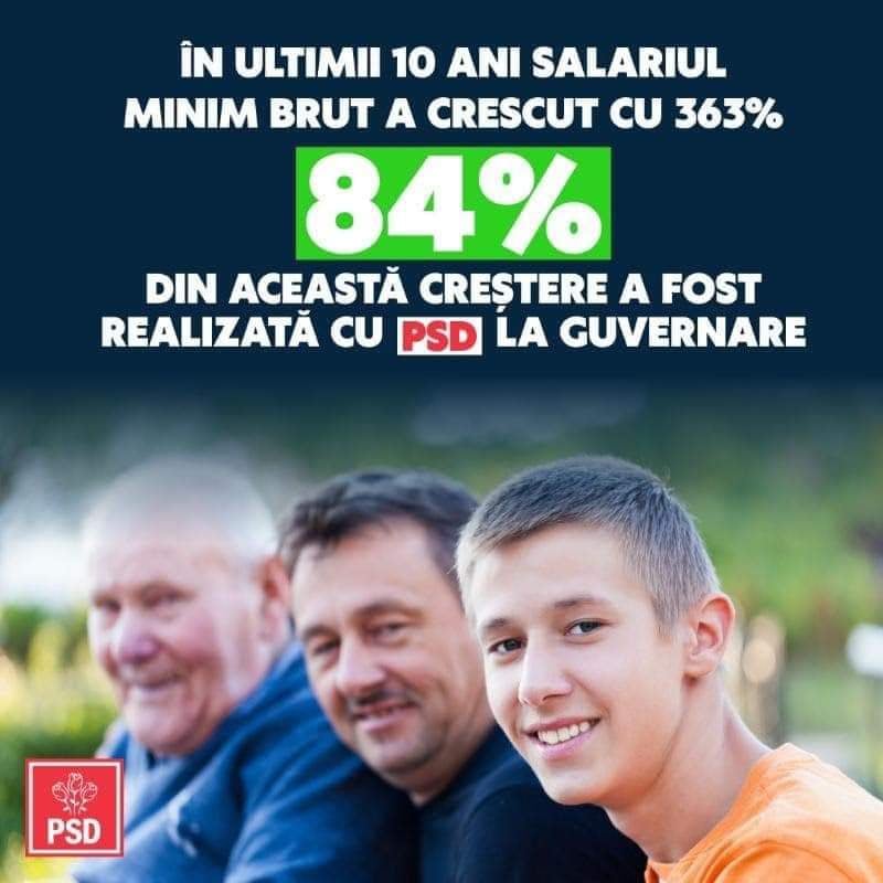 Veniturile românilor au crescut în timpul guvernării PSD