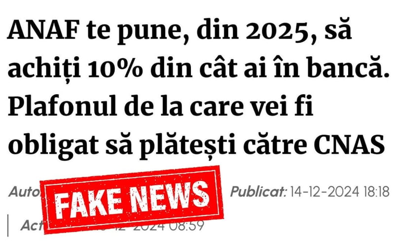 Românii, speriați de un nou anunț fals / Ce spune ANAF