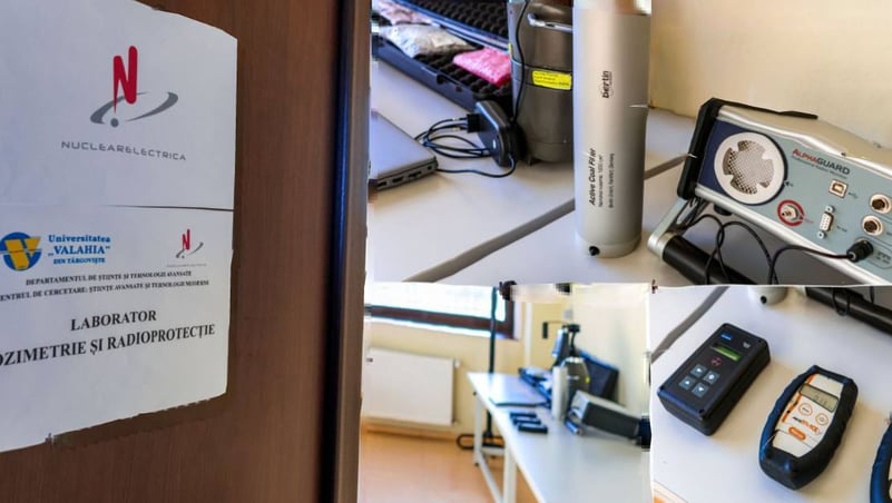 Laborator de Dozimetrie și Radiopreticție, pentru studenții UVT, cu sprijinul Nuclearelectrica
