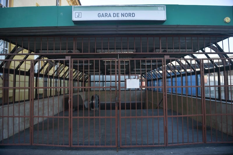 Accesul B în stația de metrou Gara de Nord se închide temporar. Metrorex anunță „lucrări în zonă”