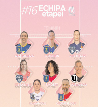 FĂRĂ VICTORII ȘI FĂRĂ JUCĂTOARE ÎN ECHIPA ETAPEI