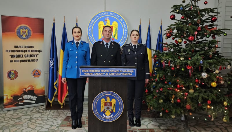 VIDEO! Polițiștii, pompierii și jandarmii vrânceni, la datorie în minivacanța de Revelion