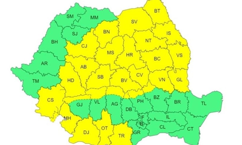Gata cu primăvara din mijlocul iernii! Atenționare meteo de vânt și viscol