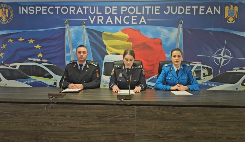 VIDEO! Rezultatele misiunilor desfășurate de polițiștii, pompierii și jandarmii vrânceni, în minivacanța de Anul Nou